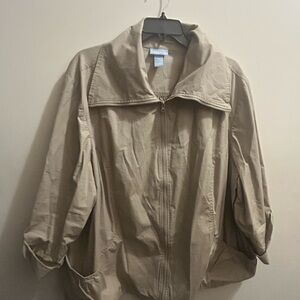 NWOT - Women’s Catherines Liz and Me Tan Utility Jacket. Size 4X